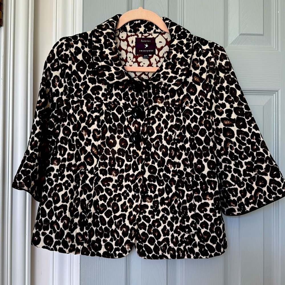 Vintage Animal Print Jacket